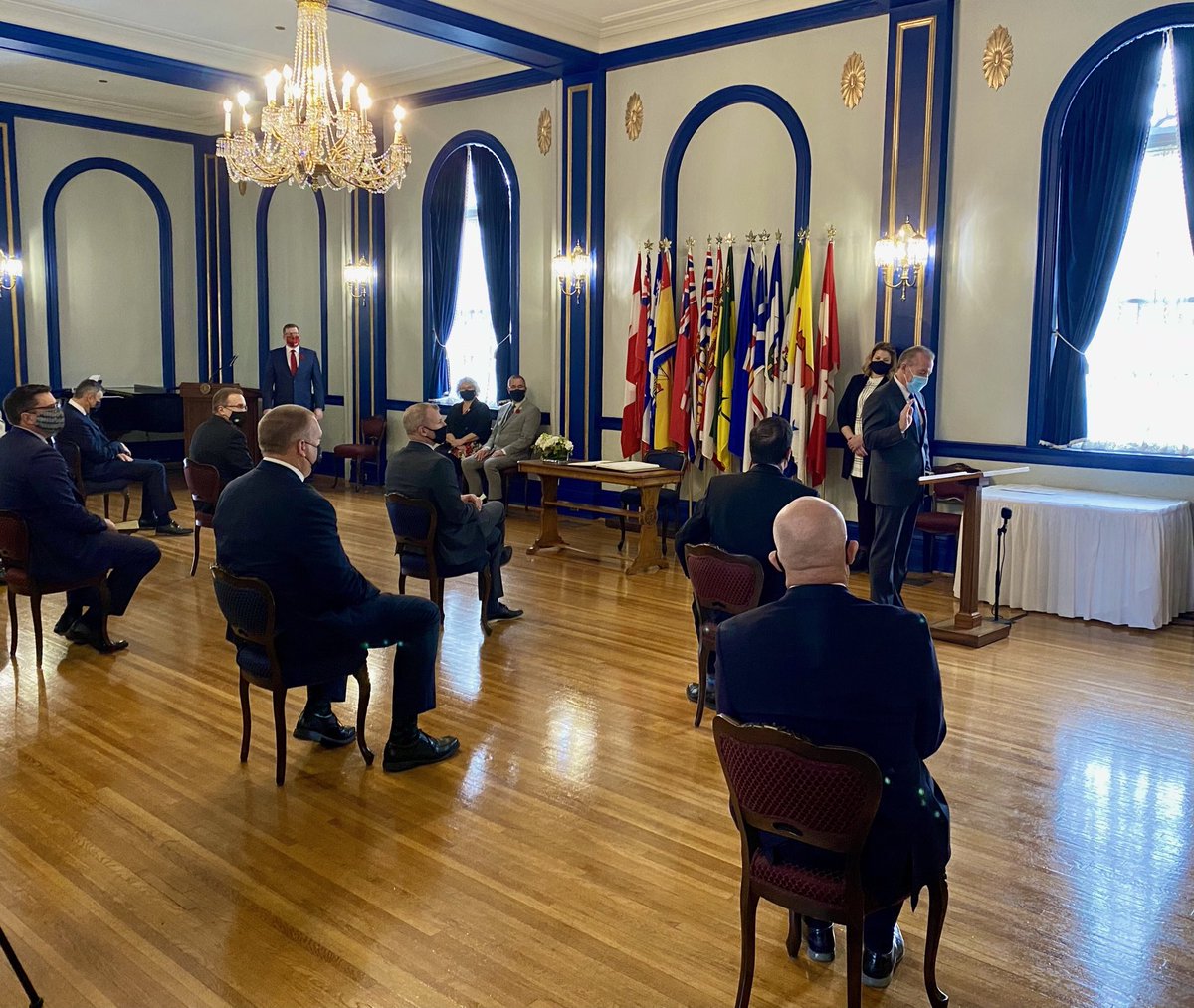 It was an honour to be sworn into cabinet again today. I am very thankful to be back.