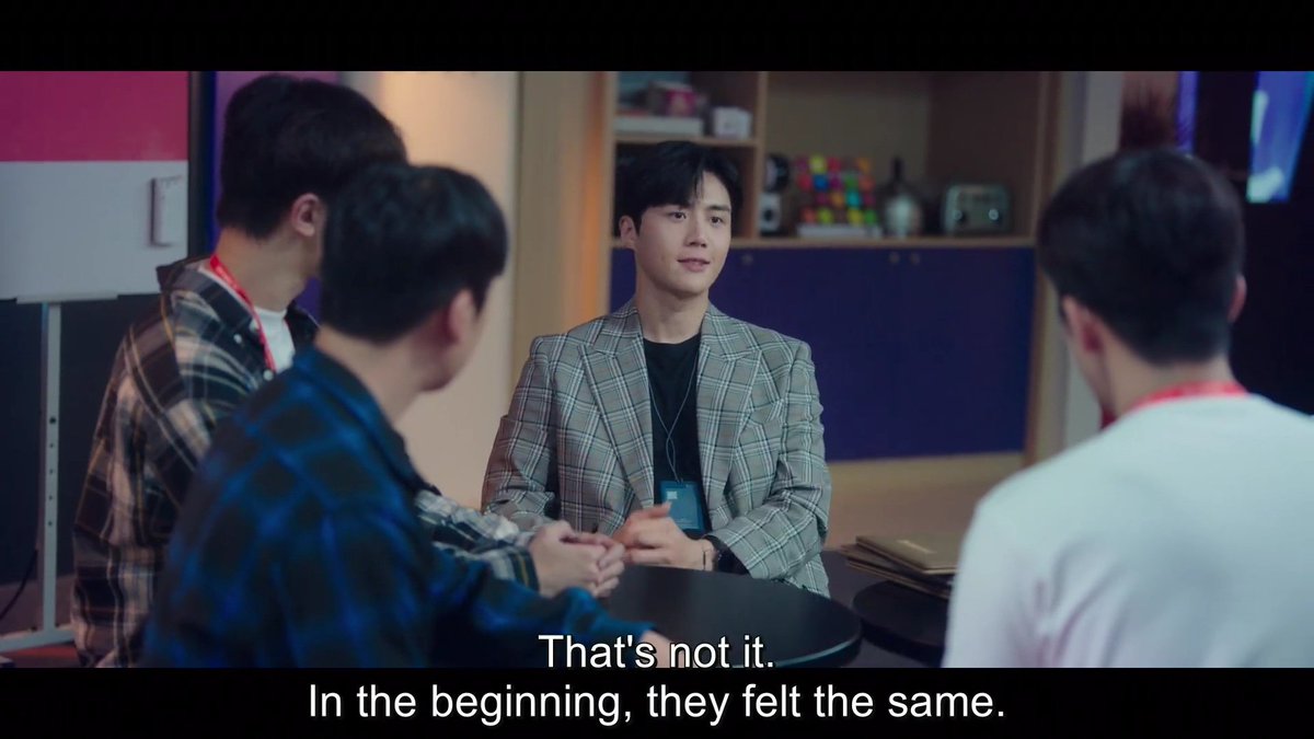 Han Jipyeong once said, "In the beginning, they felt the same. They loved each other sincerely and they believed that their love would be eternal."Their relationship won't last long cause they set aside each other's honest feeling and just try to "believe and feel" the same.