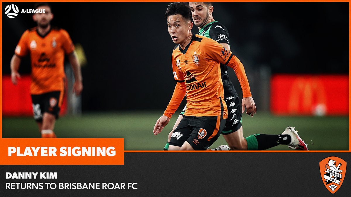 aleaguemen's tweet photo. .@brisbaneroar announce @dannyhkim98 will be back in Orange for Season 2020/21 🦁

#ALeague #ForTheCrest https://t.co/BauCDUIckP