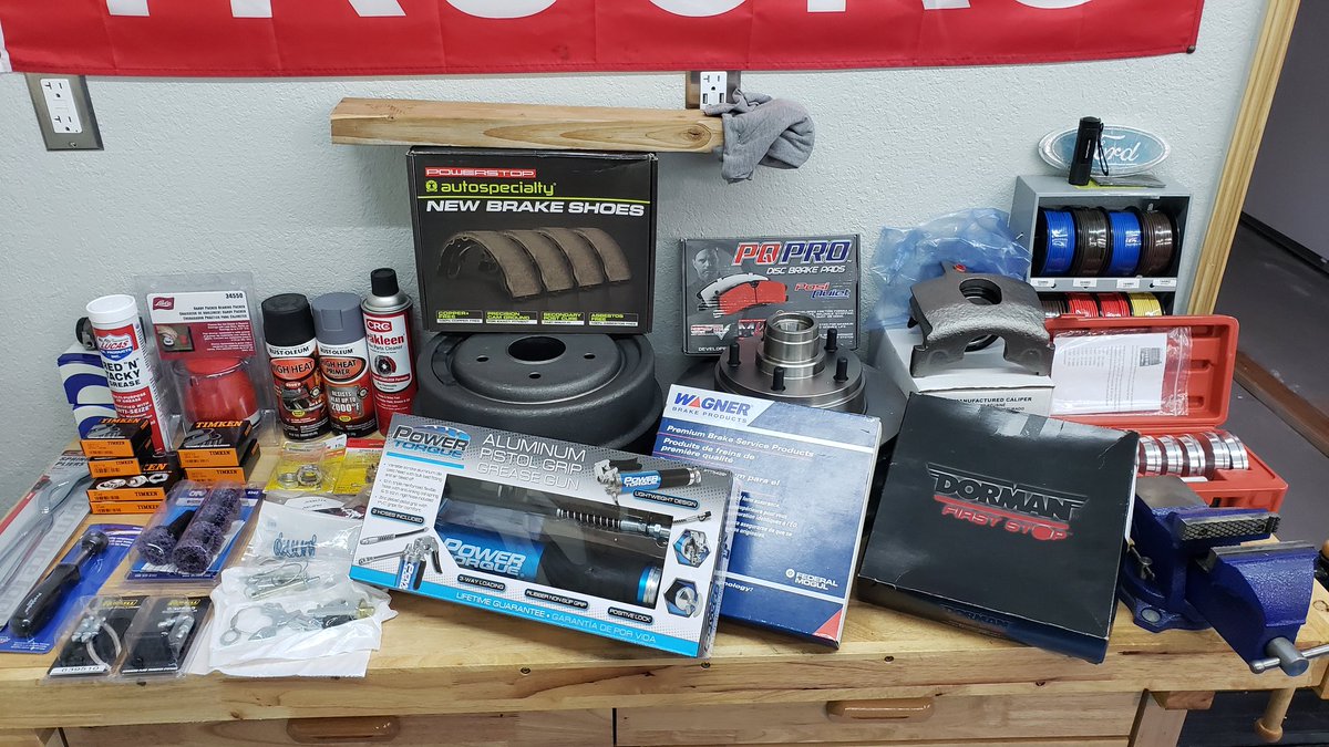 BullnoseGarage's tweet photo. Starting a YouTube series on brake replacement for my Bullnose.  Looking to be 3 or 4 episodes.  Should be fun!  #newbrakes #projecttruck #bullnoseford https://t.co/uVTwK6ExnK