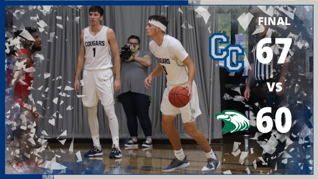 The Cougars defeat the Eagles, 67-60. 🏀🐾