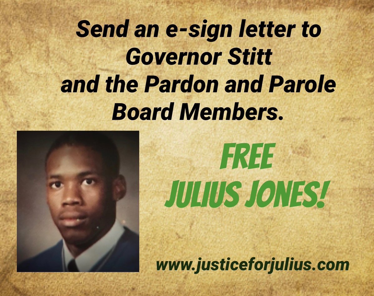 wbcases's tweet photo. #JuliusJones is an innocent man on #Oklahomas death row. 

Help get #JusticeforJulius!

Complete the form to send an e-letter to the Pardon &amp; Parole Board. 
It takes less than 30 seconds to do!

https://t.co/Mrjm6CGfPs

For more info go to https://t.co/ZXCvTEC75m https://t.co/acvq577ANr