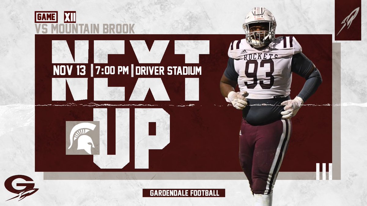 GdaleHSFootball's tweet photo. Rockets will be back in Driver for round 2 this Friday vs Mountain Brook🚀🚀
#WIN #LiftOff20 https://t.co/rMo07VaSGi