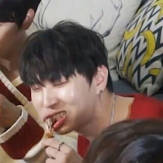 taekwoon  hanamaru- introverted cutie with tiny energy- gentle personality but powerful and beautiful singing voice- old soul that can't use technology- tired after running for like ten minutes- always munching on something- look at those cheeks