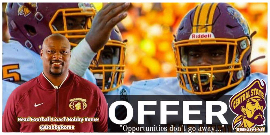 3Samedwards's tweet image. Excited to announce that I have received my first offer from Central State University! @BobbyRome @HudginsIii @xfactorQB