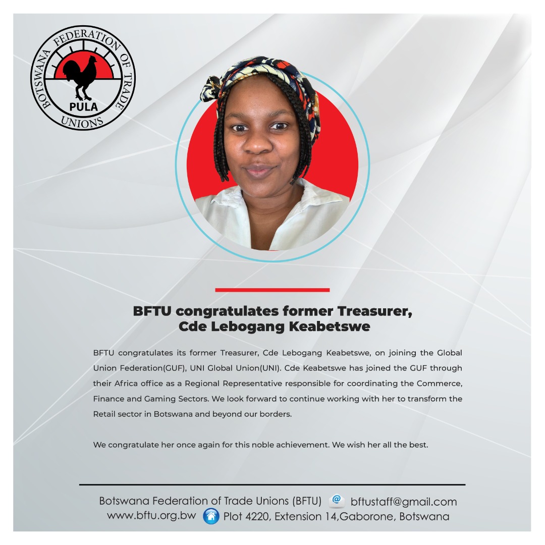 Congratulations Madam Treasurer
#womanpower
#lebogangkeabetswe
#youthleader