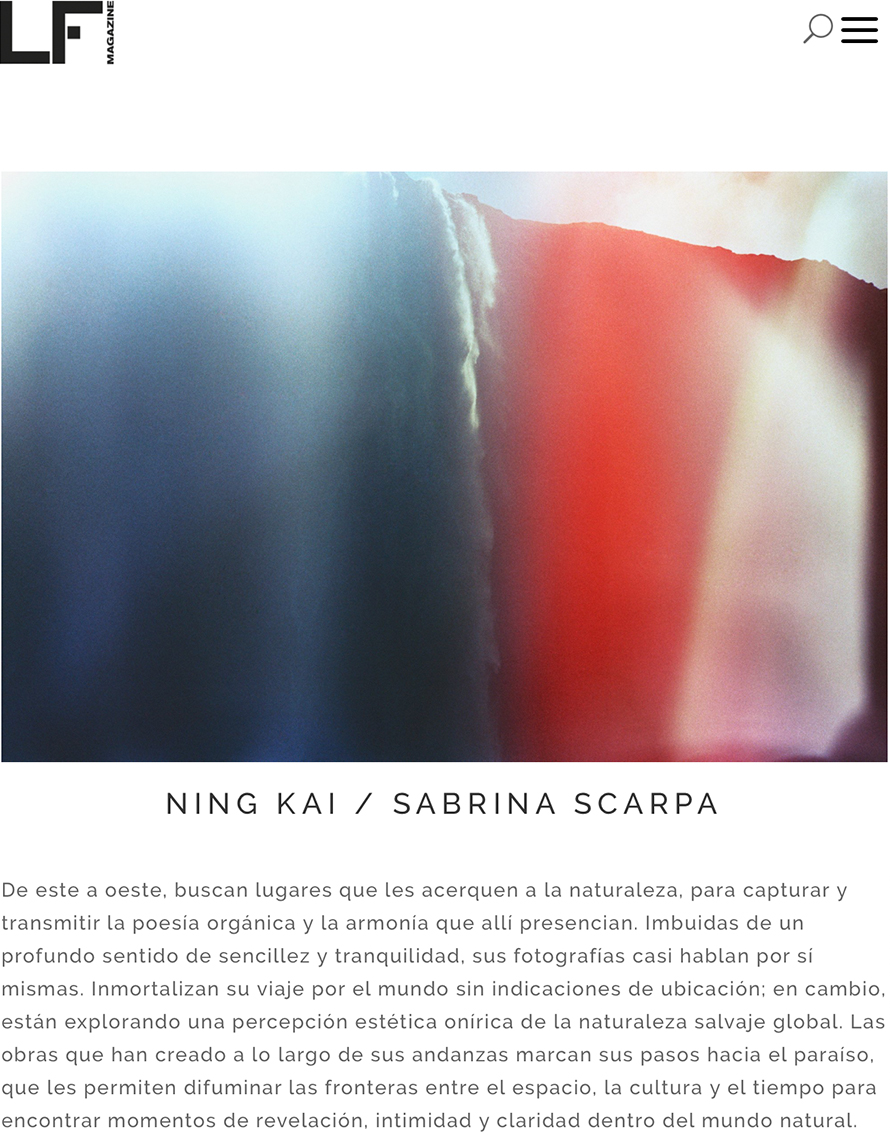 ningkaisabrina's tweet photo. Happy to be featured on La Fotografía Magazine @lfmagazinephoto!
Thank you Marta Calvo!
https://t.co/wnDjpsHdGb
#lfmagazine #thelandbetweenus #ningkaisabrinascarpa https://t.co/XAzKZ7388m