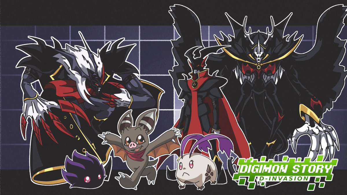 digimon_di's tweet photo. De certa forma a linha evolutiva de Vladmon é inspirada por #Devimon, então a chegada de #neodevimon e #dandevimon, criamos o Tepesmon e o Drakulmon, para enfim completar a linha evolutiva desse #Digimon :D https://t.co/BwMTOoDORn