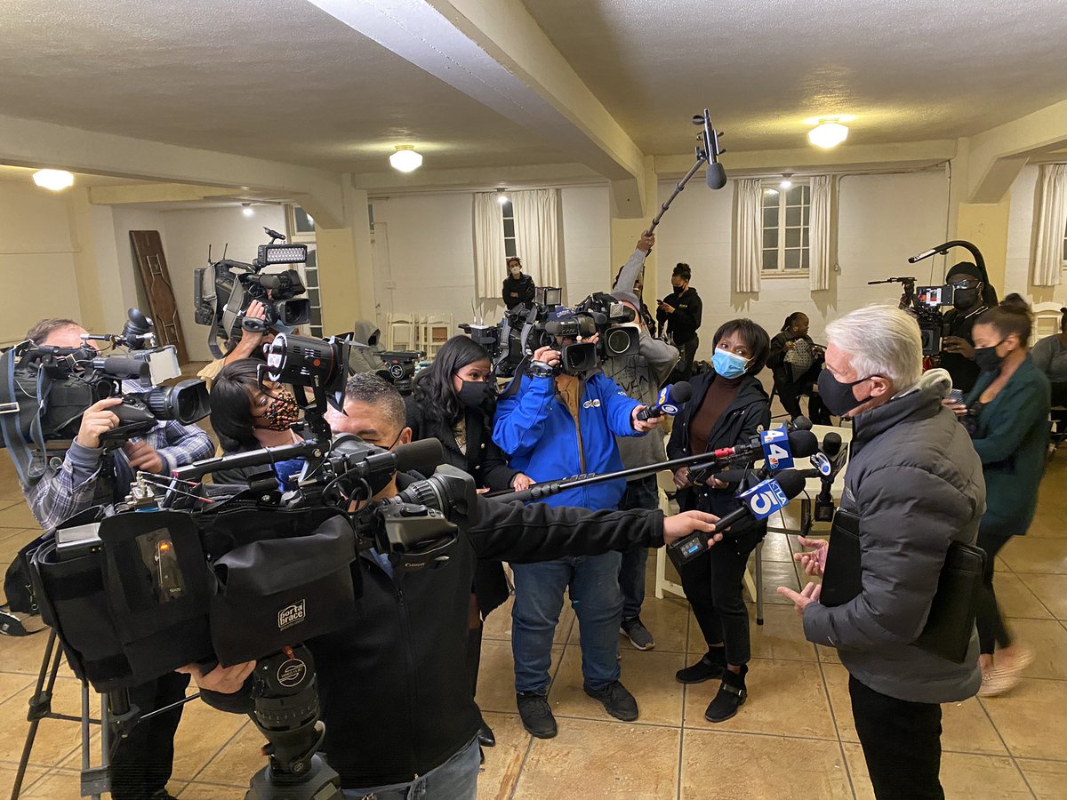 Just a few of us here to cover the meeting between newly elected District Attorney  @GeorgeGascon and  @BLMLA.....
