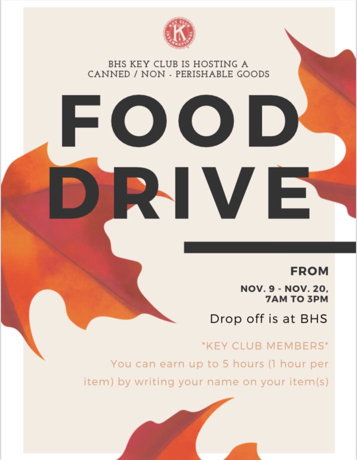 BHS Key Club tweet media