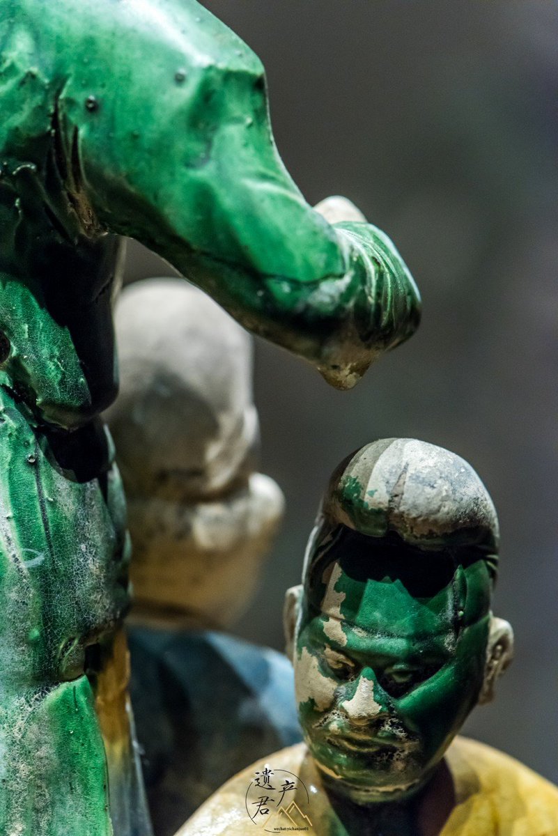 中国国家博物馆· 唐三彩釉陶骆驼载乐俑】1957年陕西省西安市鲜于庭诲墓