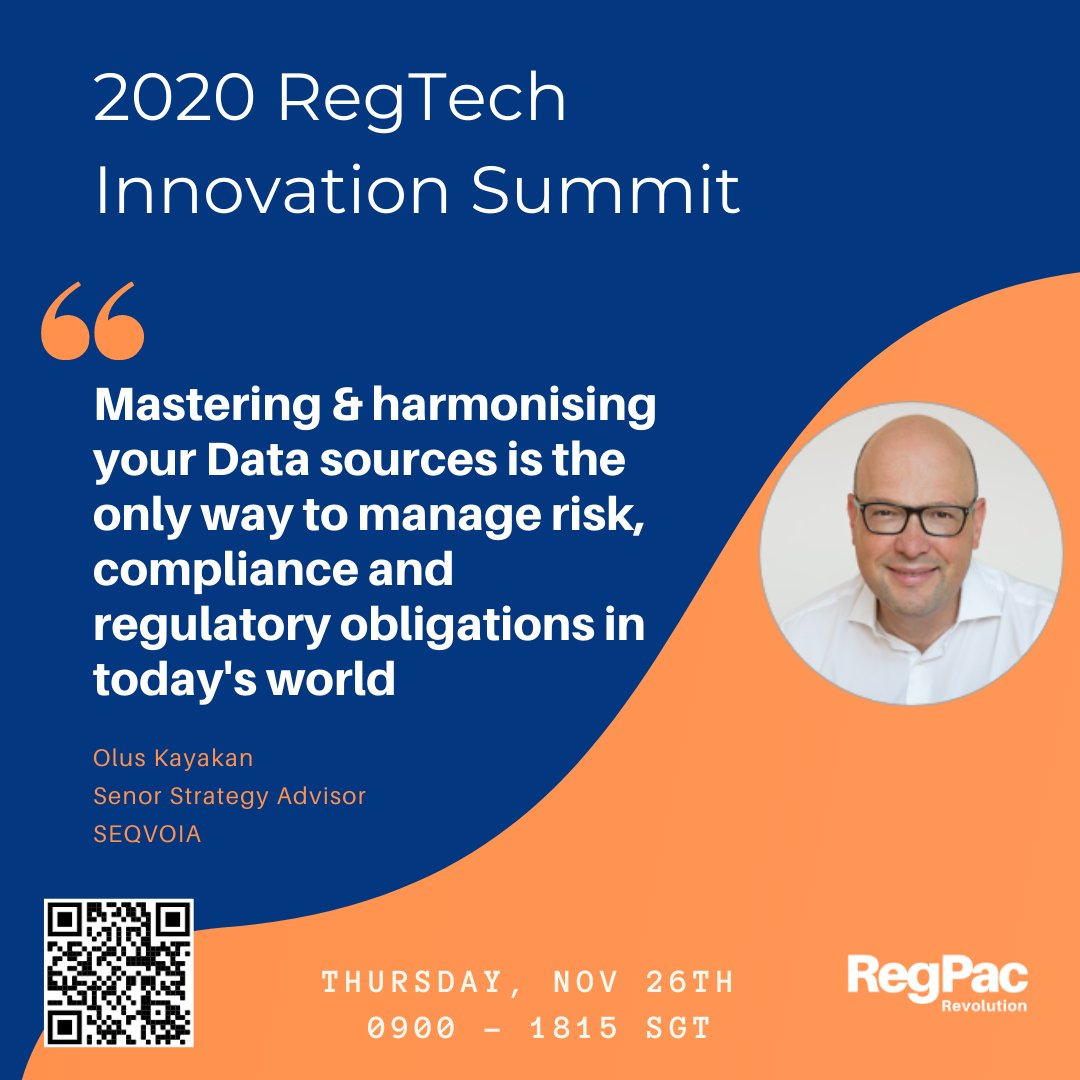 regpac_'s tweet photo. Olus has over 20 years of experience in the successful development &amp; implementation of numerous #FinancialServices projects across #Europe. 

We are elated to be welcoming @oluskayacan as a speaker in #RegPac's upcoming #virtual #event

Register today: https://t.co/J10DFFbb0m https://t.co/4ClJQZE1uW