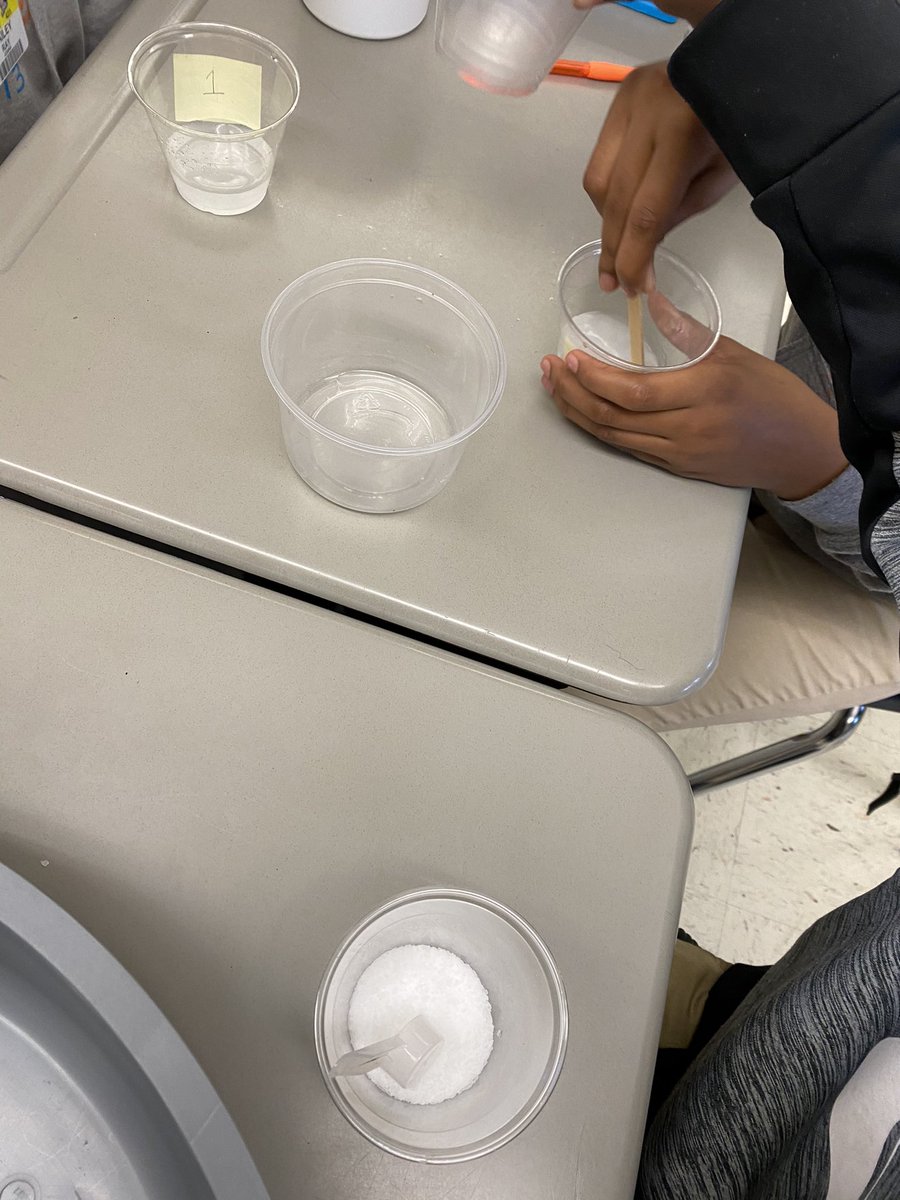 RaquelRay12's tweet photo. Students develop plans to figure out how much salt is in their solutions using the tools given. I have some smart kiddos on my hands ❤️ https://t.co/RiXvxC8vFv