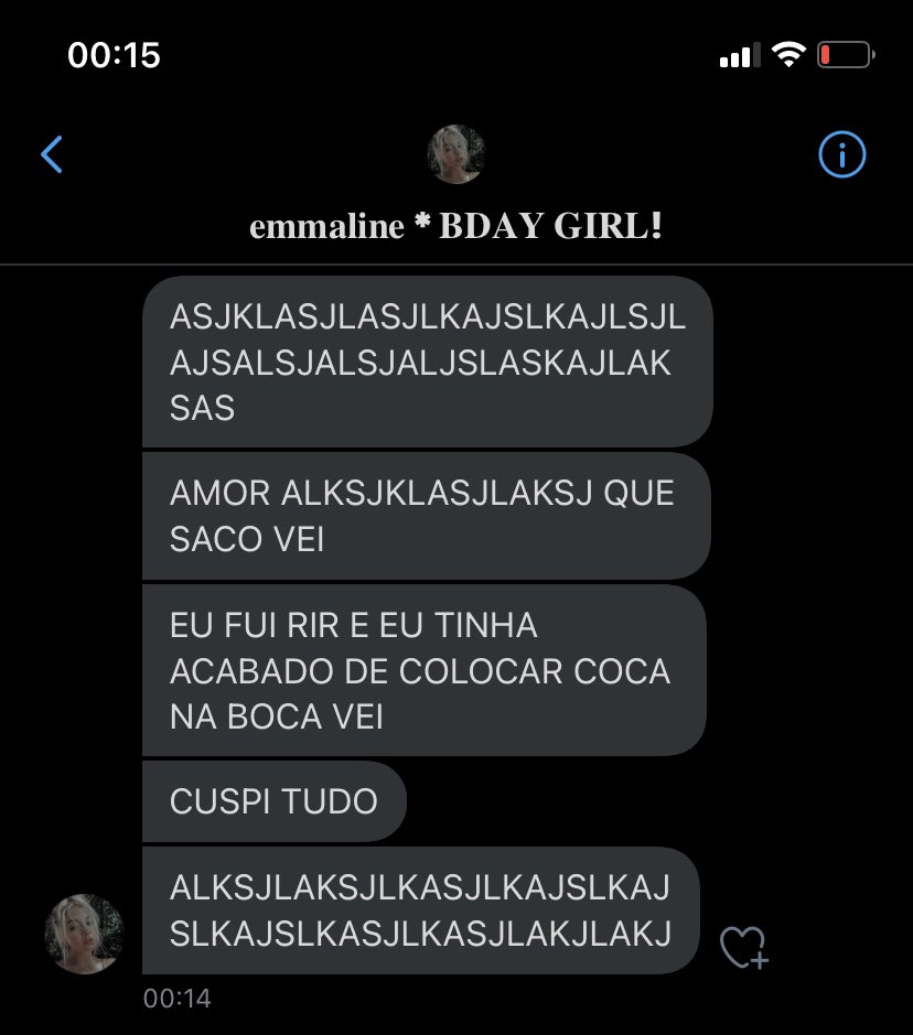 eu: /conto pra emma minha quase segunda morte

emma: 

ELA ME ODEIA VEI KKKKKKKKKKKKKKKKKKKKKKKKKK