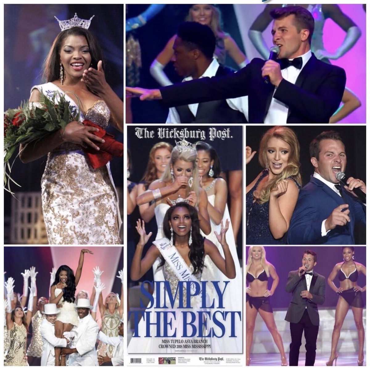 JBrannanLive's tweet photo. Um... wow! You bettah represent our awesome state!! Go Asya Branch!! I can’t believe I got to share the stage with you for Miss Mississippi, and now you’re Miss USA?!!! WTG!! Super proud! Your state is rooting for you!! #MSPROUD https://t.co/UejIc8TwbL