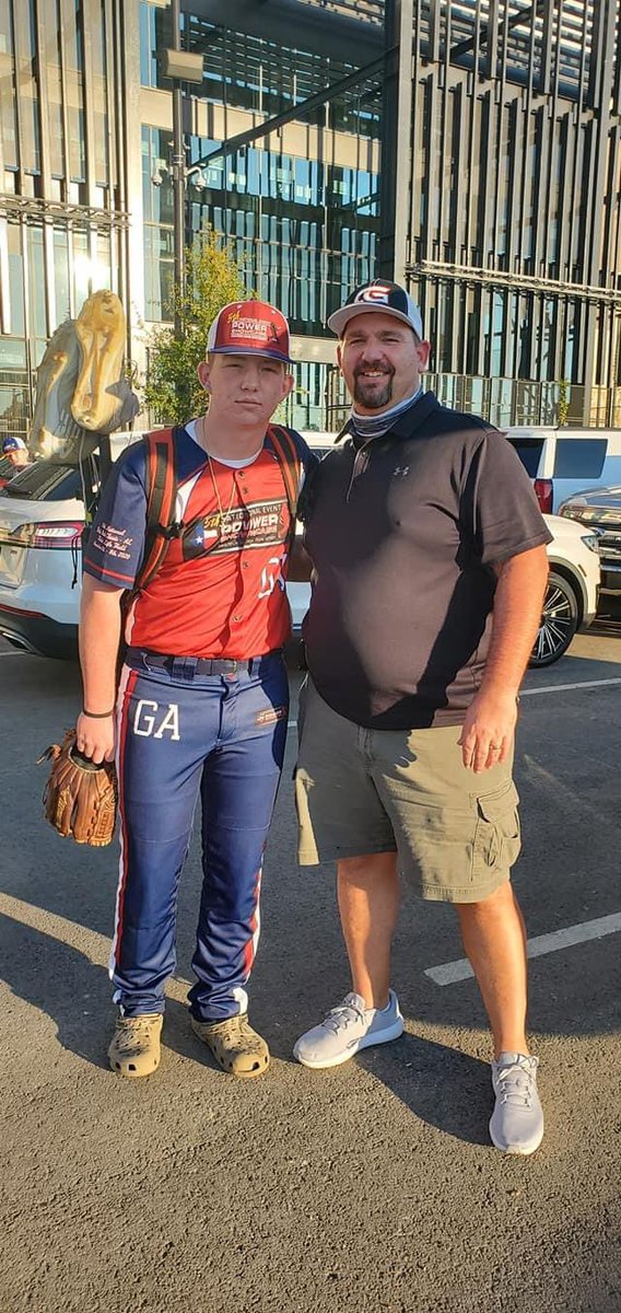 Complete_Game_'s tweet photo. Congratulations to Hunter Thompson and his entire family! Hunter was invited to the Power Showcase in Texas with the best players in the country. Hunter finished 2nd in the HomeRun Derby, hitting a 427 ft Bomb at MLB Globe Life Field. #Complete_Game_ https://t.co/fiaIwRRZHY