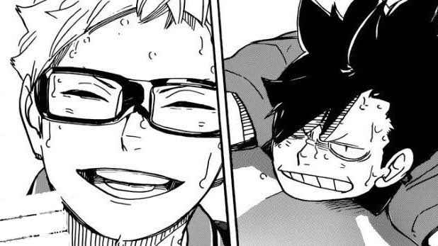 "he spontaneously smiled with joy at surpassing kuroo." ? 