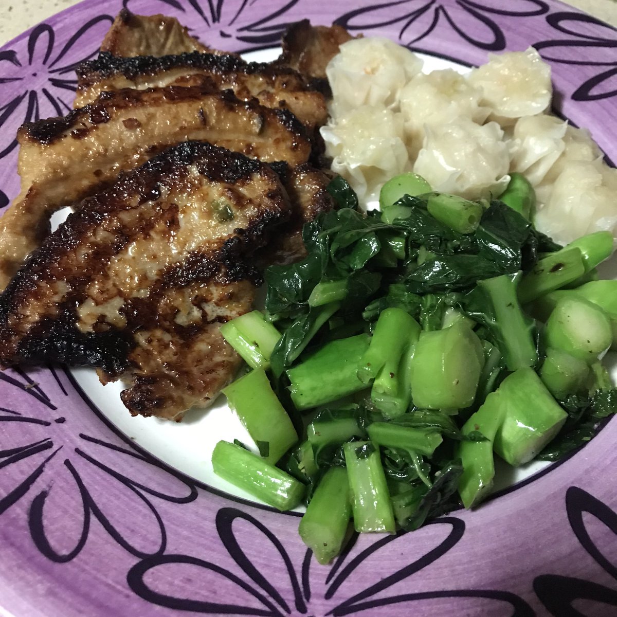 cookdrinkfeast's tweet photo. Korean BBQ #porkbelly with #chinesebroccoli and shrimp #shumai. #koreanbbqporkbelly recipe by @lowcarbingasian. #keto #ketosinner #ketodinnerideas #cookdrinkfeast #dinnerideas #homecooking #lowcarbingasian https://t.co/j6mBElJ5aC