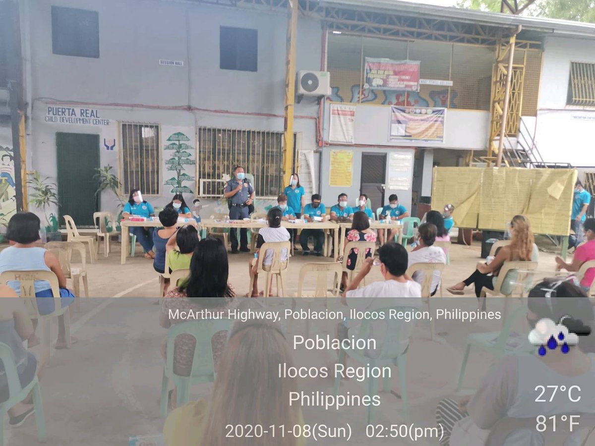 MpsmuOne's tweet photo. PNP STO DOMINGO JOINS BARANGAY ASSEMBLY
November 7, 2020 -  PNP personnel,  attend Barangay Assembly meetings to different barangays in AOR. 
@Ppsmuisur @PNP_CPSM @RPSMU
#PNPPATROLPlan2030 
#INSTITUTIONALIZED 
#TeamPNP 
#WeServeAndProtect 
#PNPKakampiMo https://t.co/Qwv79sn7r2