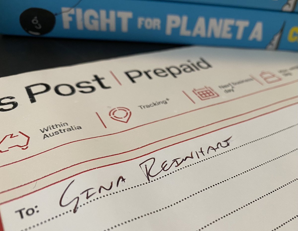 craigreucassel's tweet photo. Just sending out some copies of the Fight for Planet A book to some people that might benefit from a read. If you want to order it for your local magnate: https://t.co/fxtrGlF6r5 https://t.co/vO3zwaRdFn