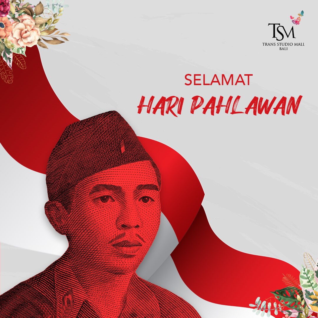 Selamat Hari Pahlawan 🇮🇩✊🏼

Terima kasih atas semua jasamu. Biarkan sekarang kami yang meneruskan seluruh perjuanganmu untuk Indonesia yang lebih maju.

#HariPahlawan #TSMBali #TransStudioMallBali