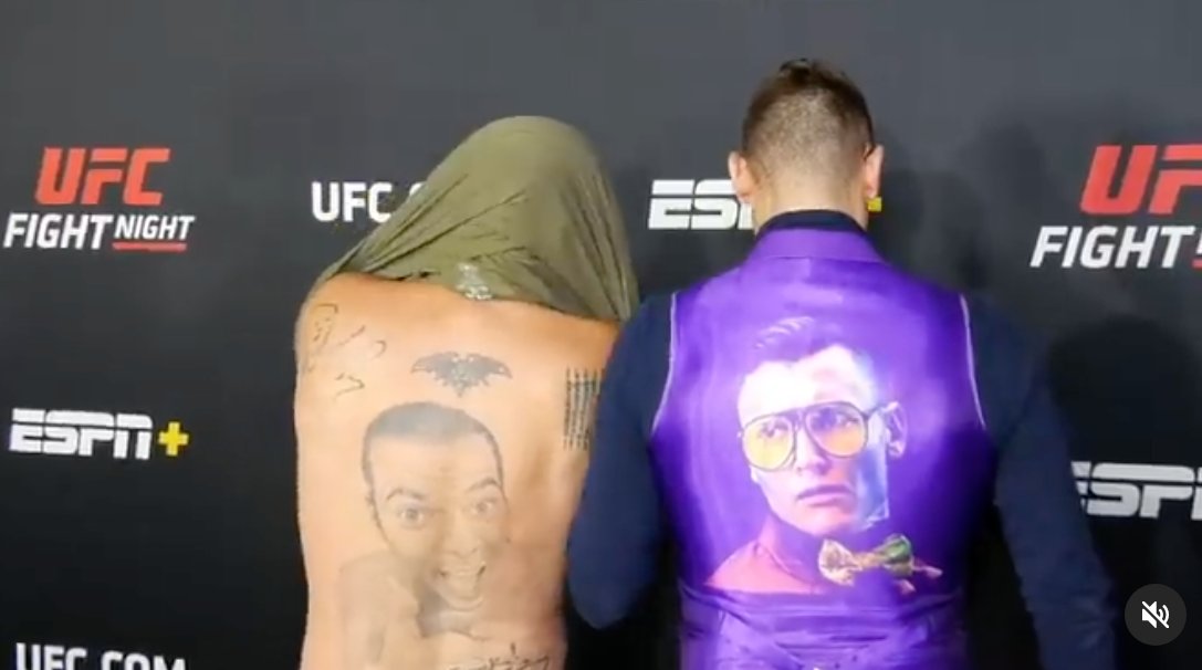 The one and only <a href="/steveo/">Steve-O</a> showing off his tat while our partner <a href="/TheSchmo312/">The Schmo</a> repping one of his custom waistcoats from us! 😎💪🇬🇧 Tat or Waistcoat?
#UFC #SteveO #TheSchmo #TeamBlazersUK #BlazersUK