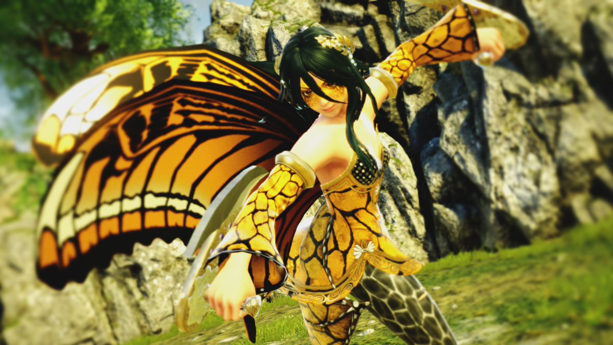 diin126's tweet photo. "Flying like a butterfly"🦋 #SOULCALIBURVI #SoulCalibur #Talim #NvidiaAnsel #SCVI_TLM https://t.co/yrIuf6osyB