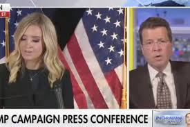 alstoffel's tweet photo. FoxNews cut away from Kayleigh McEnany when they couldn't stand her ridiculous lies about election results. FoxNews. Think about that for a minute. https://t.co/PAzh6krQLe