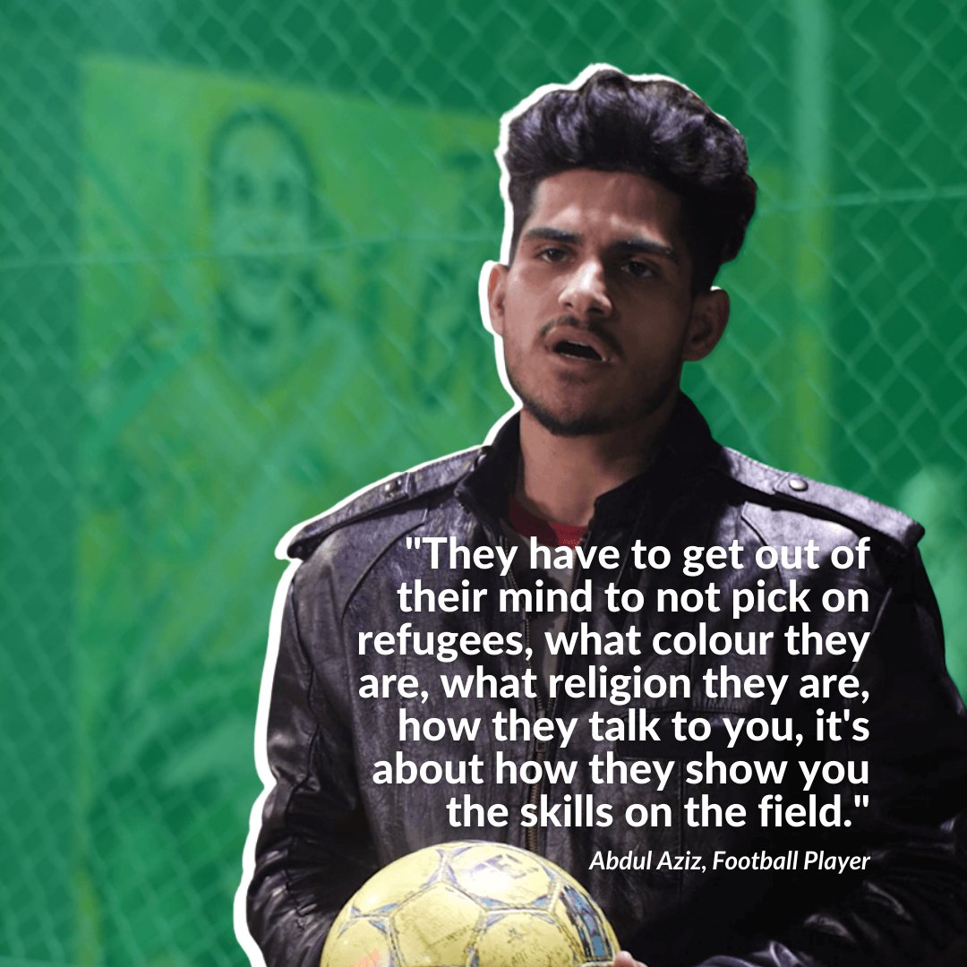 IncSportDesign's tweet photo. Abdul Aziz is a charismatic young man who loves football (soccer). He loves the competitive side of the game and asks clubs and coaches to focus on the skills of migrant and refugee players.

Watch the full story here: https://t.co/tkFOXqo1ua https://t.co/TmUIm831cR