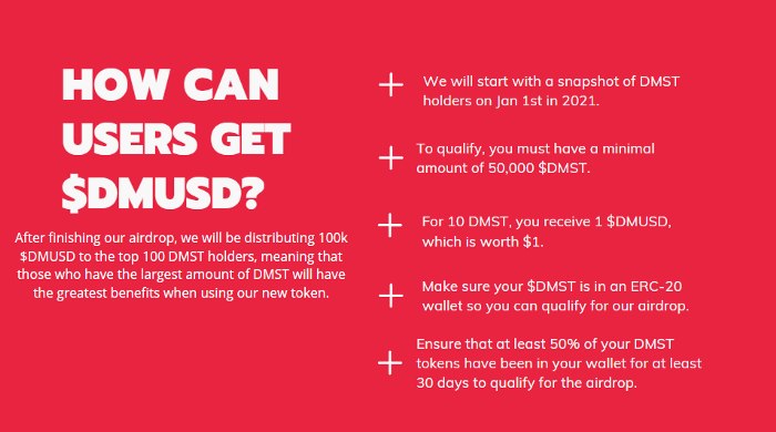 Here are a small insight into the new projects of  $dmstHiggloHolonexTournetMarket cap still sleeping at 1,2 million.Airdrop still active. Buy 50.000k  $dmst for 2000$ and get 5000 Dmusd for free which you can use in the Dmst ecosystem @boxmining
