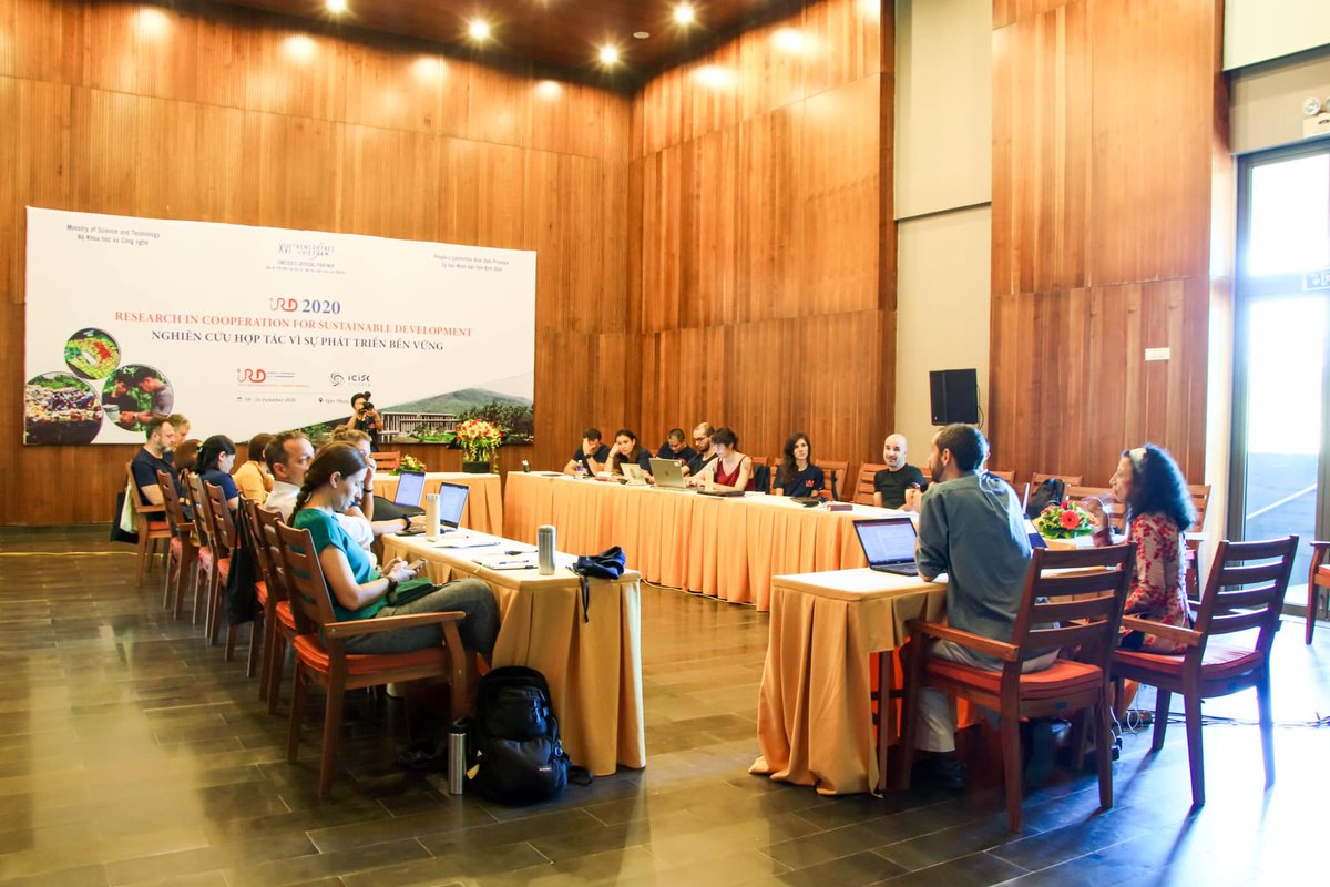 LinViet's tweet photo. Mrs. Céline Charpiot joined the 2nd Scientific and Strategic Advisory Committee #IRD Vietnam 2020 with the theme "Research in cooperation for #sustainable_development" organized by #ICISE - International Centre for Interdisciplinary Science and Education. https://t.co/cfkVkLXCWh
