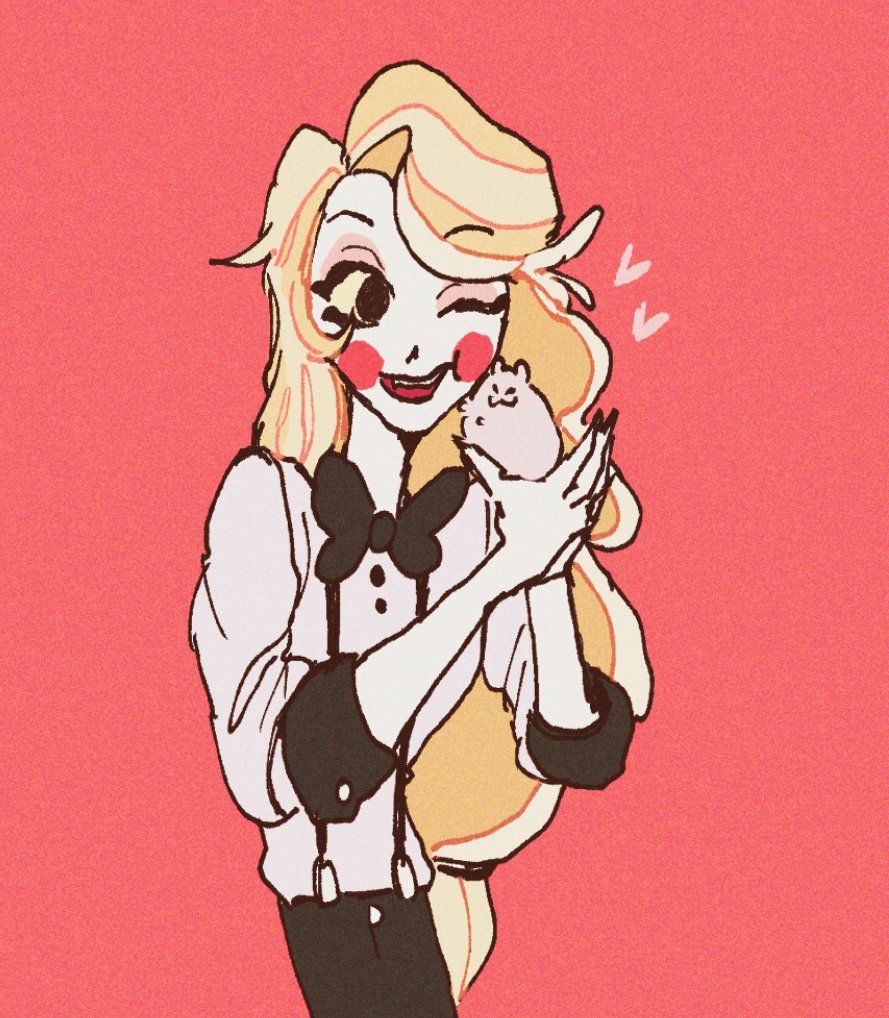 haz_ch's tweet photo. #HazbinHotel 
햄스터랑 찰리 https://t.co/6RexHivmbs