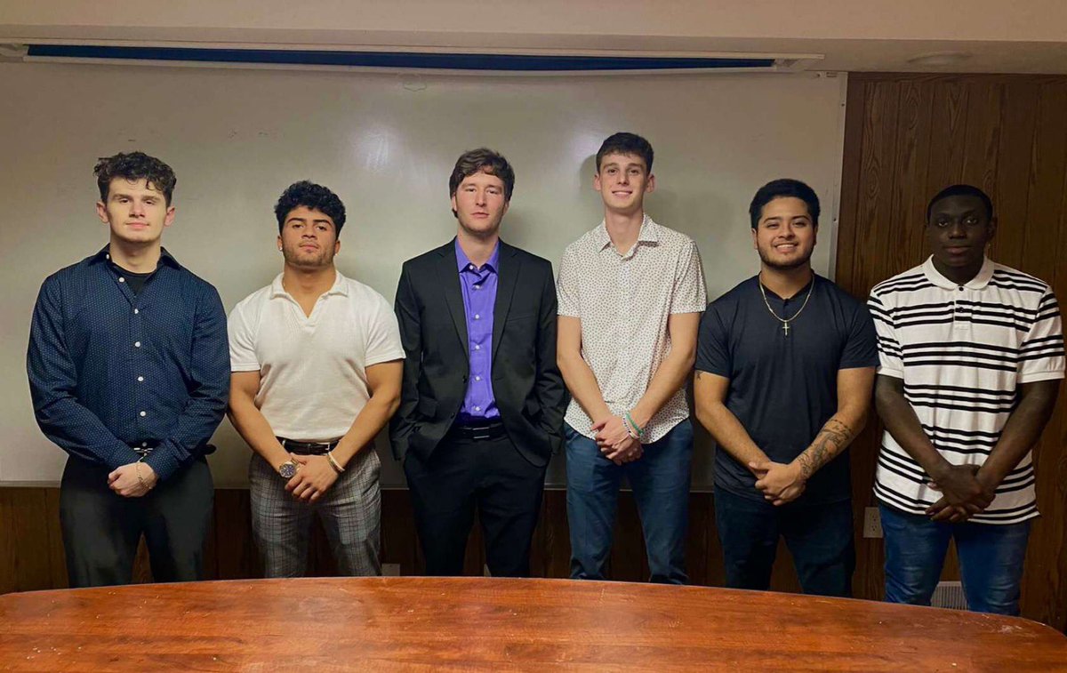 The boys in purple and white are back, say hello to the new Executive Board at the Nu Iota chapter!!