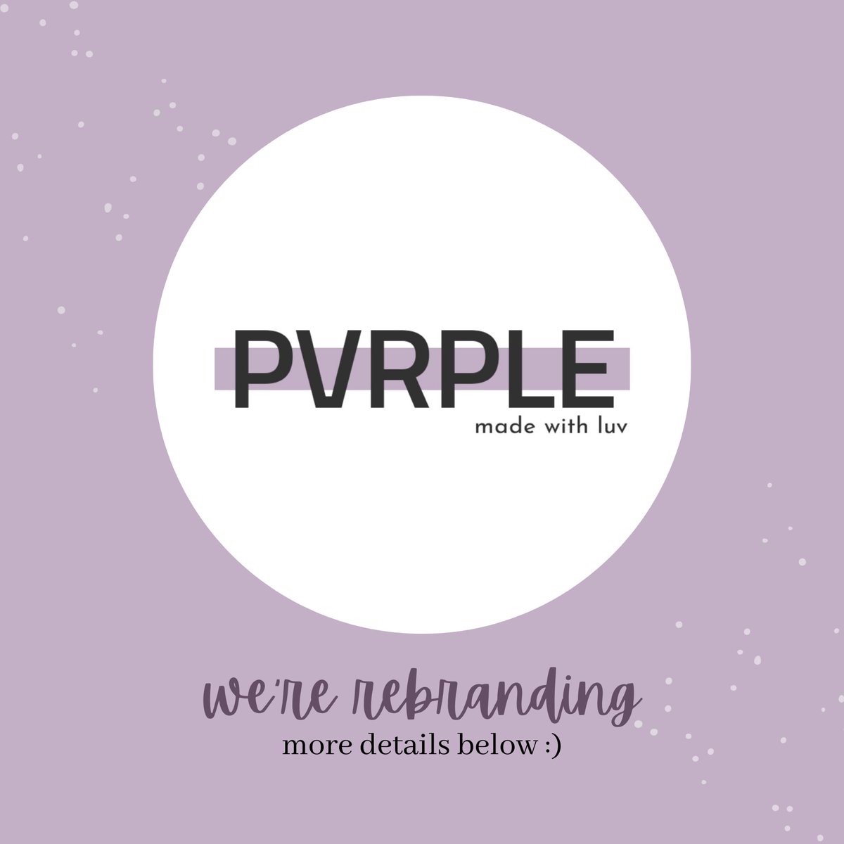 pvrpleco's tweet photo. [ #pvrpleupdates ]

our first update here on @pvrpleco 🤭 we like to address our rebrand and why we shifted here from @pvrplexin!!

it’s tough to lose an account we worked so hard to build, but we’ll keep going. tysm for supporting us here. it means the world to us 💜 https://t.co/e3M4fLCByz