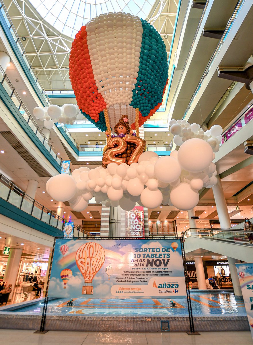 ANAZACARREFOUR's tweet photo. 🎂¡27 #ANIVERSARIO del Centro Comercial Añaza Carrefour 🎂🥳
¡#Sorteamos 10 #tablets hasta el 14 de #Noviembre! 

1. Sácate una fotografía en nuestro photocall.

2. Pulsa en este enlace para participar: 
🔸🔸https://t.co/t5LrET8at5 🔸🔸 https://t.co/EyK7QVxh6w