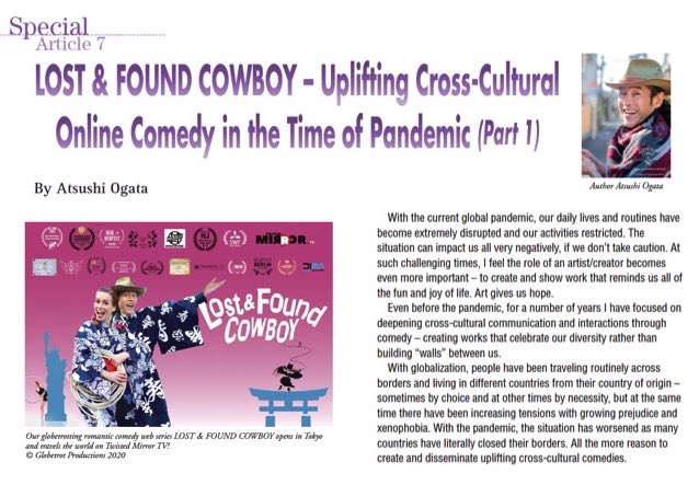 🤠Check out our 4-page article just out on Japan SPOTLIGHT Nov/Dec 2020 Issue! Download our “Special Article #7” from 
jef.or.jp/jspotlight/lat…
#article #uplifting #crossculture #romcom #dance #travelogue
#visitJapan #standup #comedy #yukatacowboy  #lostfoundcowboy