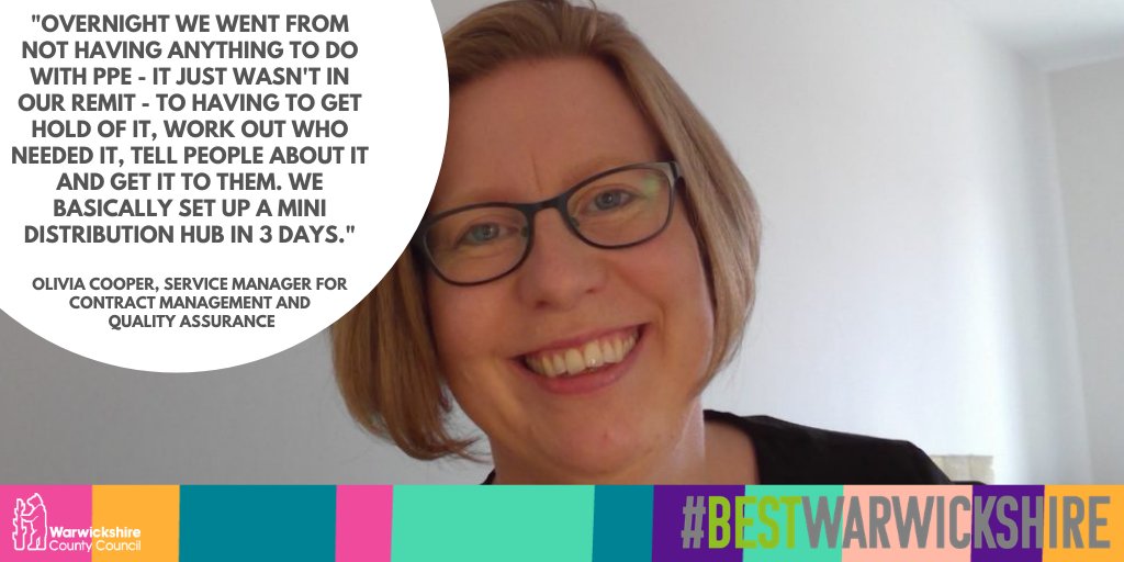 In April, our Adult Social Care team worked with partners from the NHS, CCGs and Coventry City Council to distribute over 1 million pieces of PPE equipment to key workers across the County. We continue to keep our residents and key workers safe. #CouncilsCan #BestWarwickshire