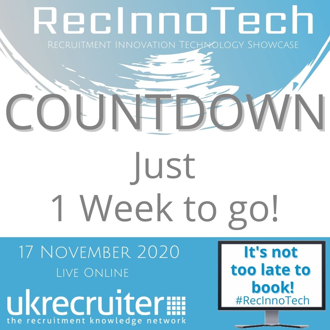 louisetriance's tweet photo. The 💫Recruitment Innovation Technology Showcase💫 #RecInnoTech is just 1 week away💥.It's not too late to register, and it's free🙌🏻. See you all Live Online - 17 Nov.
#recruitmentsoftware #recruitment #CRM #videotechnology #voicetechnology #searchandmatch #rectech #ukrecruiter https://t.co/ykPhW23V9t