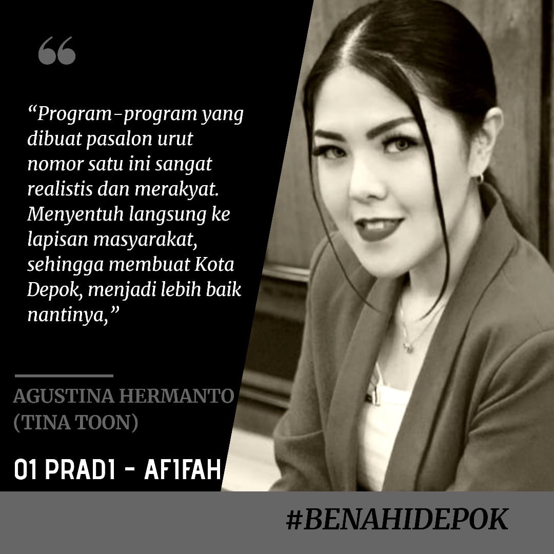 Tifaaaja's tweet photo. Sangat realitis dan merakyat guys #pradiafifah #depokbangkit #benahidepok #coblosno1 https://t.co/I5vPx7DBtj