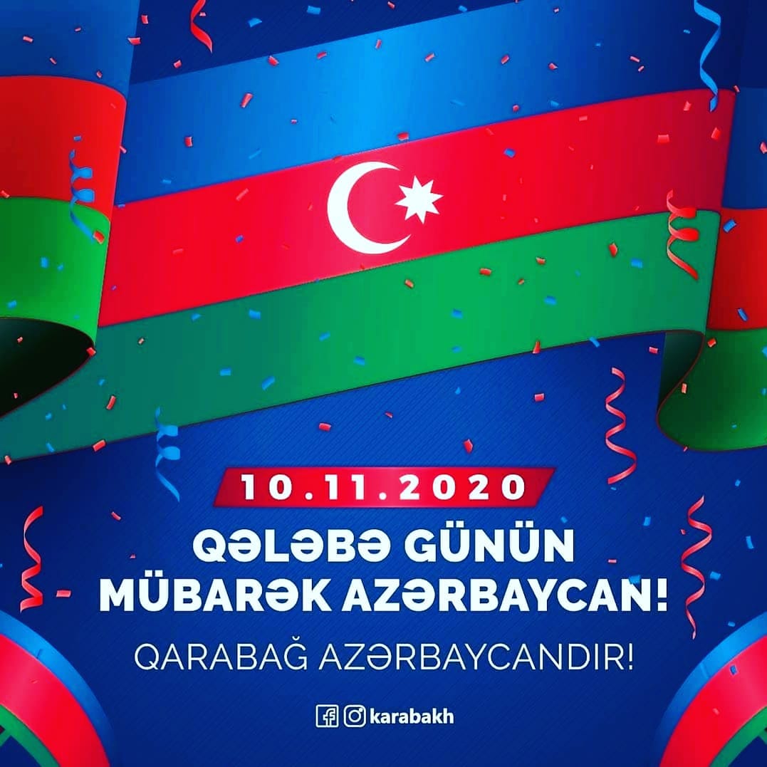 KubraSakit's tweet photo. Tebrik edirem, eziz hemvetenlerim, eziz azerbaycanlilar. Qalibiyyetimiz daimi olsun. Gücümüz her kecen gün artsin. Allah Azerbaycanı, Azerbaycan xalqini qorusun
.
#LongLiveAzerbaijan
#longliveAzerbaijanNation
#LongLiveAzerbaijanArmy https://t.co/aPtKW5W77k
