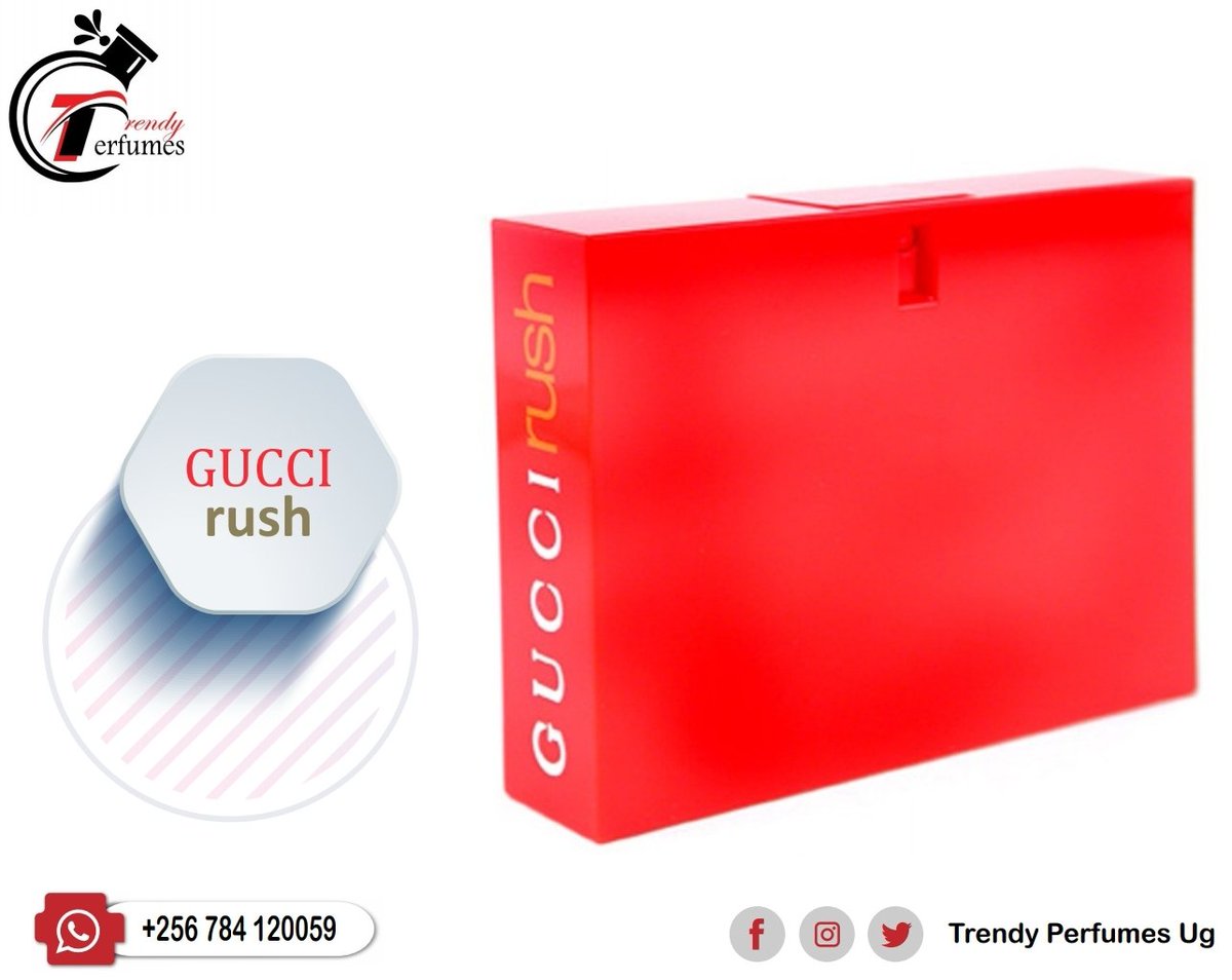 Gucci Rush is a very attractive and recognizable fragrance, impulsive and irresistible, just like love at first sight. Place your order today trendyperfumesug #smellgoodfeelgood #perfumes #fragrances #scents #montblanc #versace #hugoboss #BritneySpearsFantasy #gucci