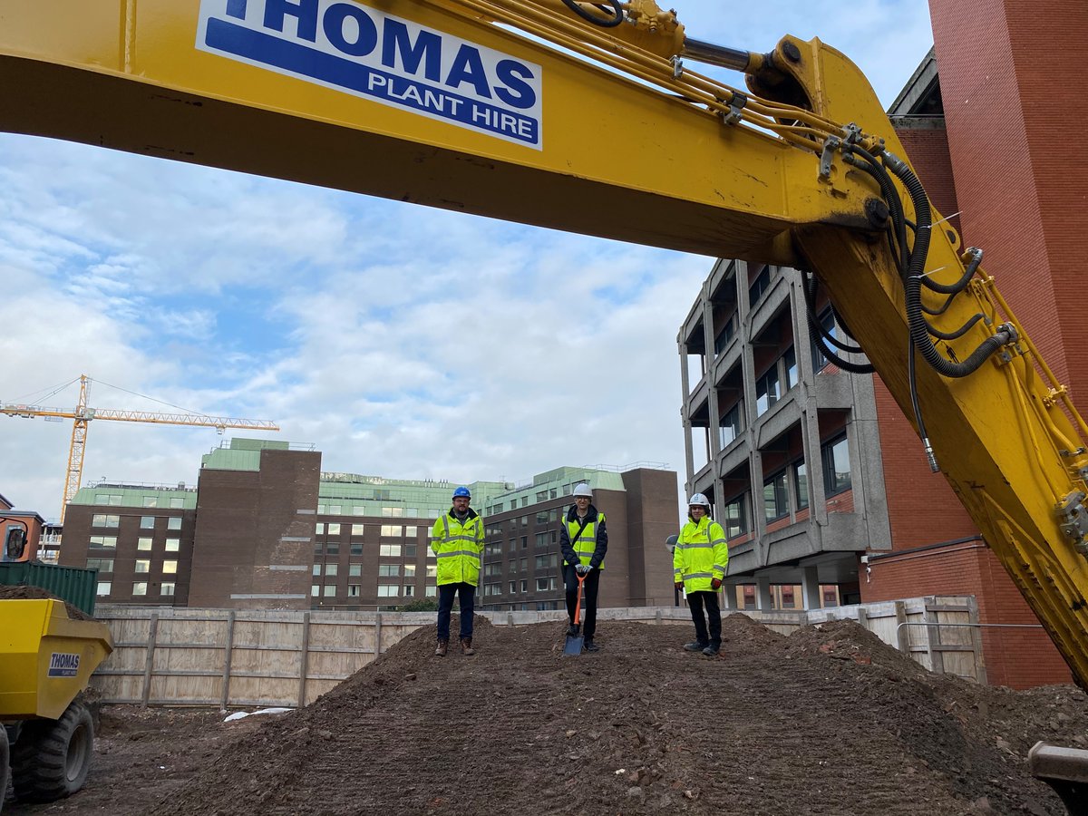 nordproperty's tweet photo. And we are off.........construction of #OnePortwallSquare is underway. The required social distancing measures haven’t prevented @nordproperty or @SkanskaUKplc from marking this milestone, albeit at a safe distance #startonsite #Construction #Bristol https://t.co/G3l29vuwHH