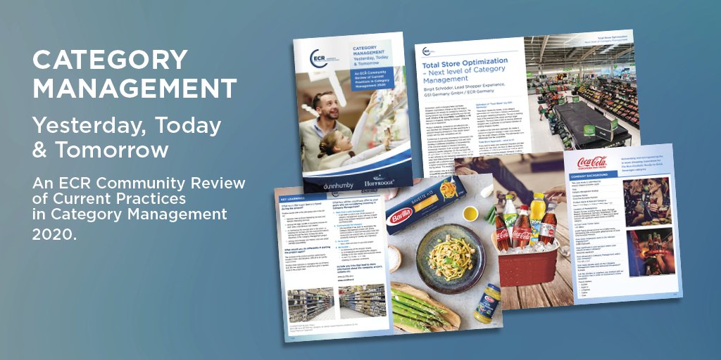 Today, ECR Community launches a major publication "Category Management Yesterday, Today and Tomorrow-An ECR Community Review of Current Practices in Category Management 2020".
Download report from ecr-community.org now and register for the supporting webinar series.