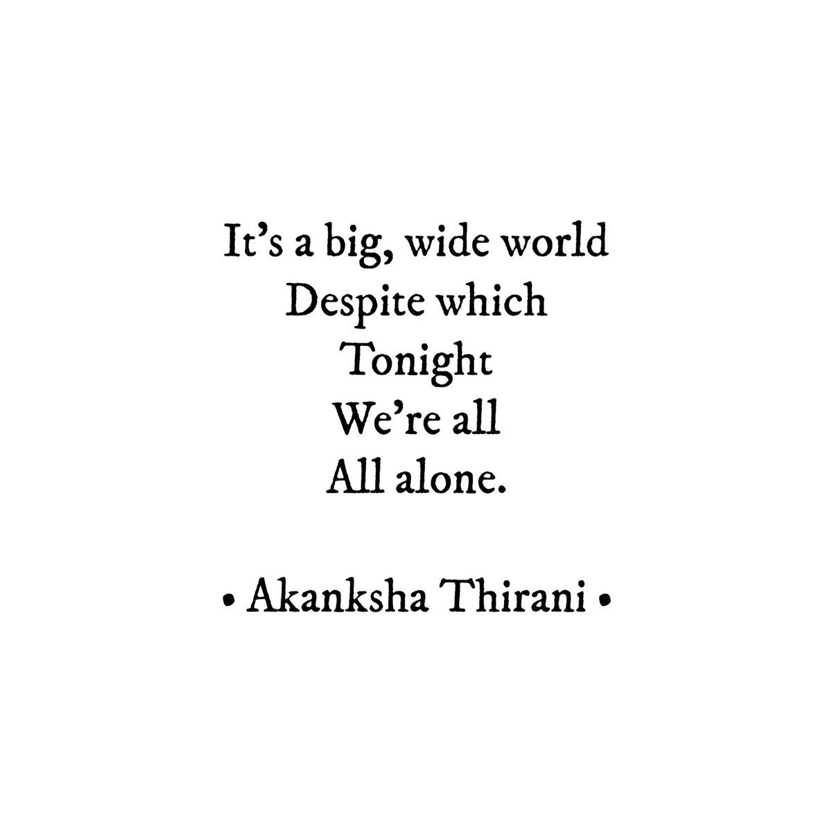 ThisIs_Akanksha's tweet photo. Where do you go when you’re lonely? 

#akankshathirani #amreading #amwriting #writerslife #Writers #writerslift #quotes #lovequotes #poetry #WritingCommnunity #reading #love #poetrycommunity #micropoetry #poetrylovers #quoteoftheday #wordporn #tuesdayvibe #inspiration #poem ♥️💕 https://t.co/DkNsmkMRRy