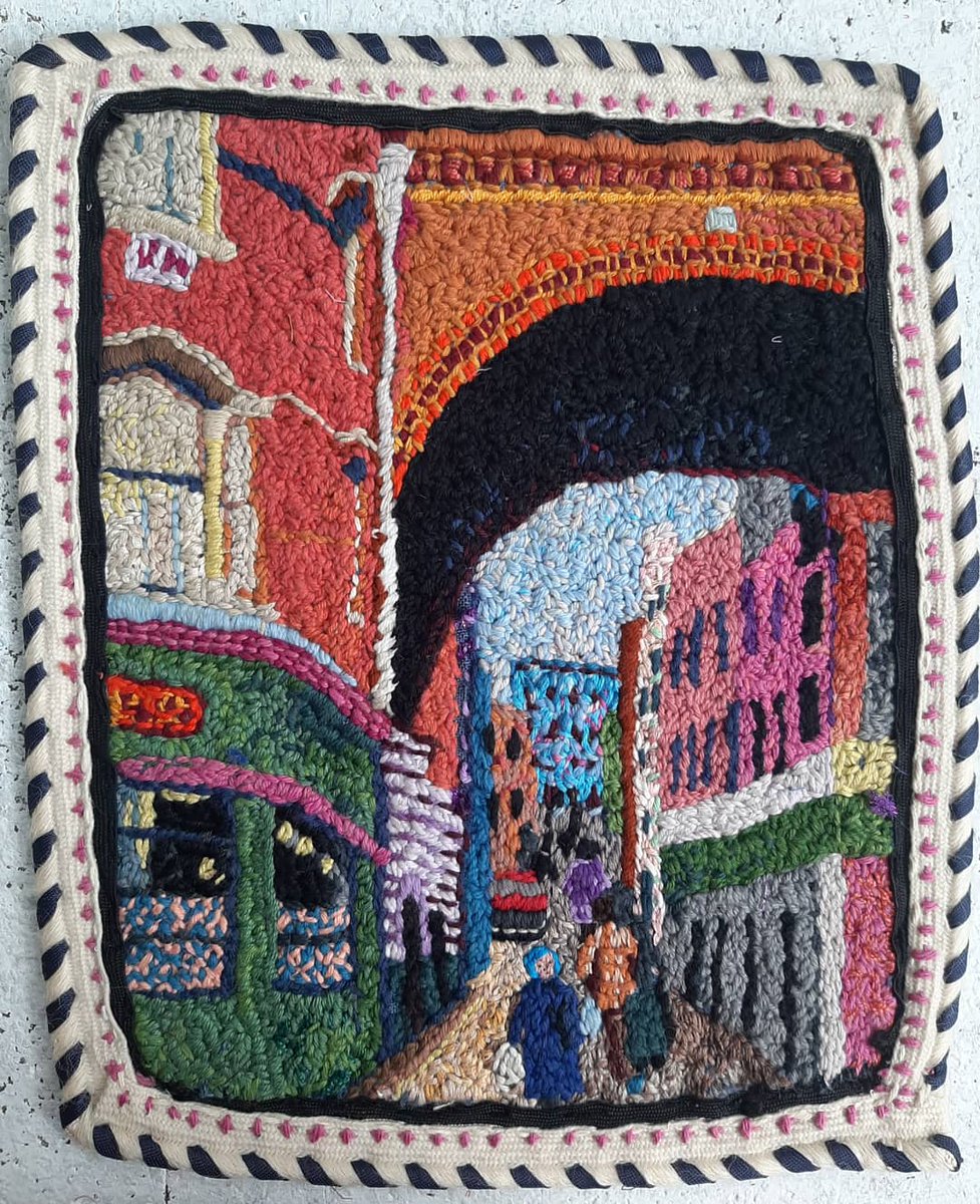 Lynnsett1's tweet photo. Brixton 1982. A little gem discovered in my studio this week - reflecting on how Brixton has changed and also attitudes to stitch.
#handstitch #historicaltextiles #narrativeinart #Brixton @GoldsmithsCollege #overlookedart #storiesinstitch #lockdownUK @StichingTghr https://t.co/JINOeTTUCP