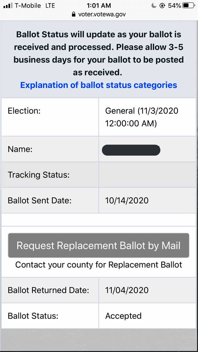 Does the Ballot Returned date for Washington State seem troubling to anyone? Seems if you return a ballot a day later than the election itself, it would be illegal to accept...