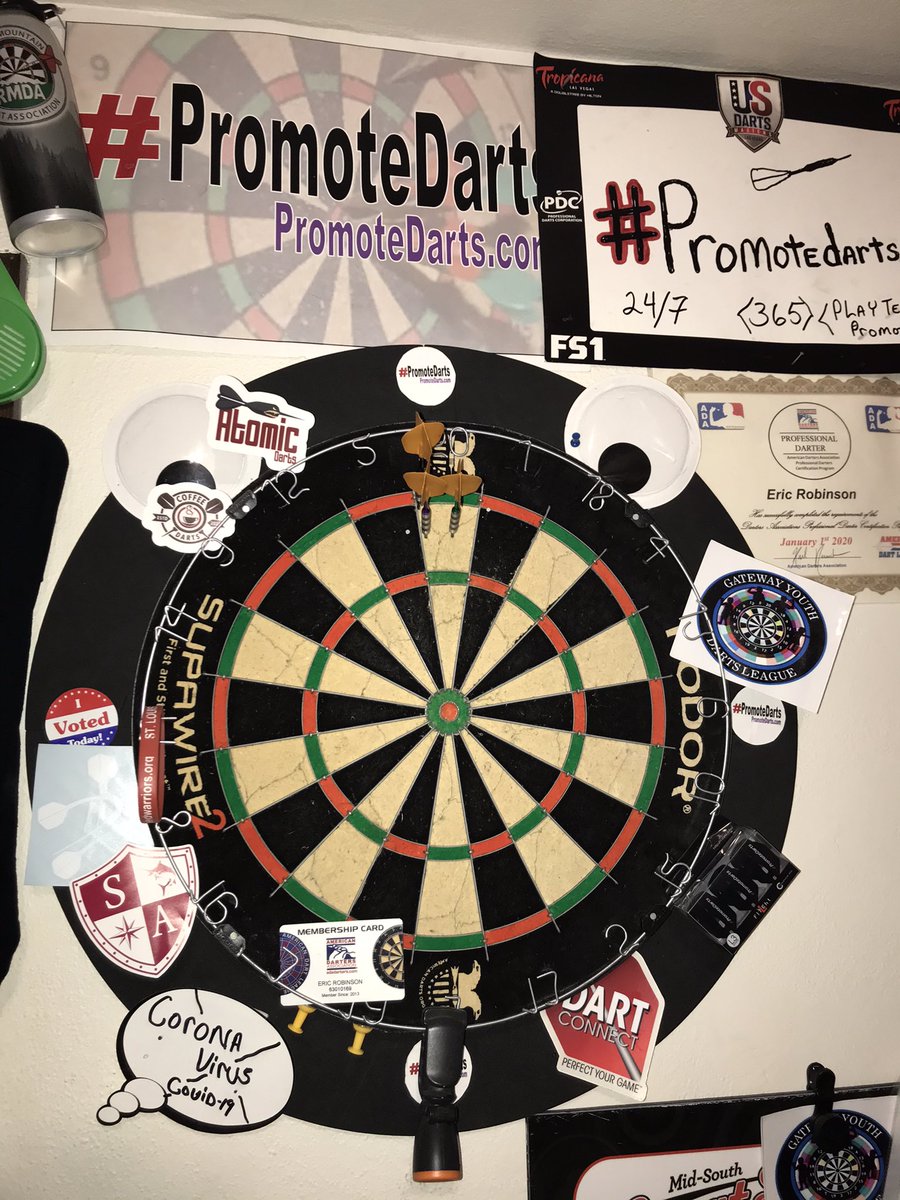 edubb314's tweet photo. How can you get your #darts #Stickers featured on Edubb314 practice #dartboard and also featured in #Promotedarts &amp; Darts from around the world pics and info on Facebook groups ! https://t.co/LgHYwIOfT8
