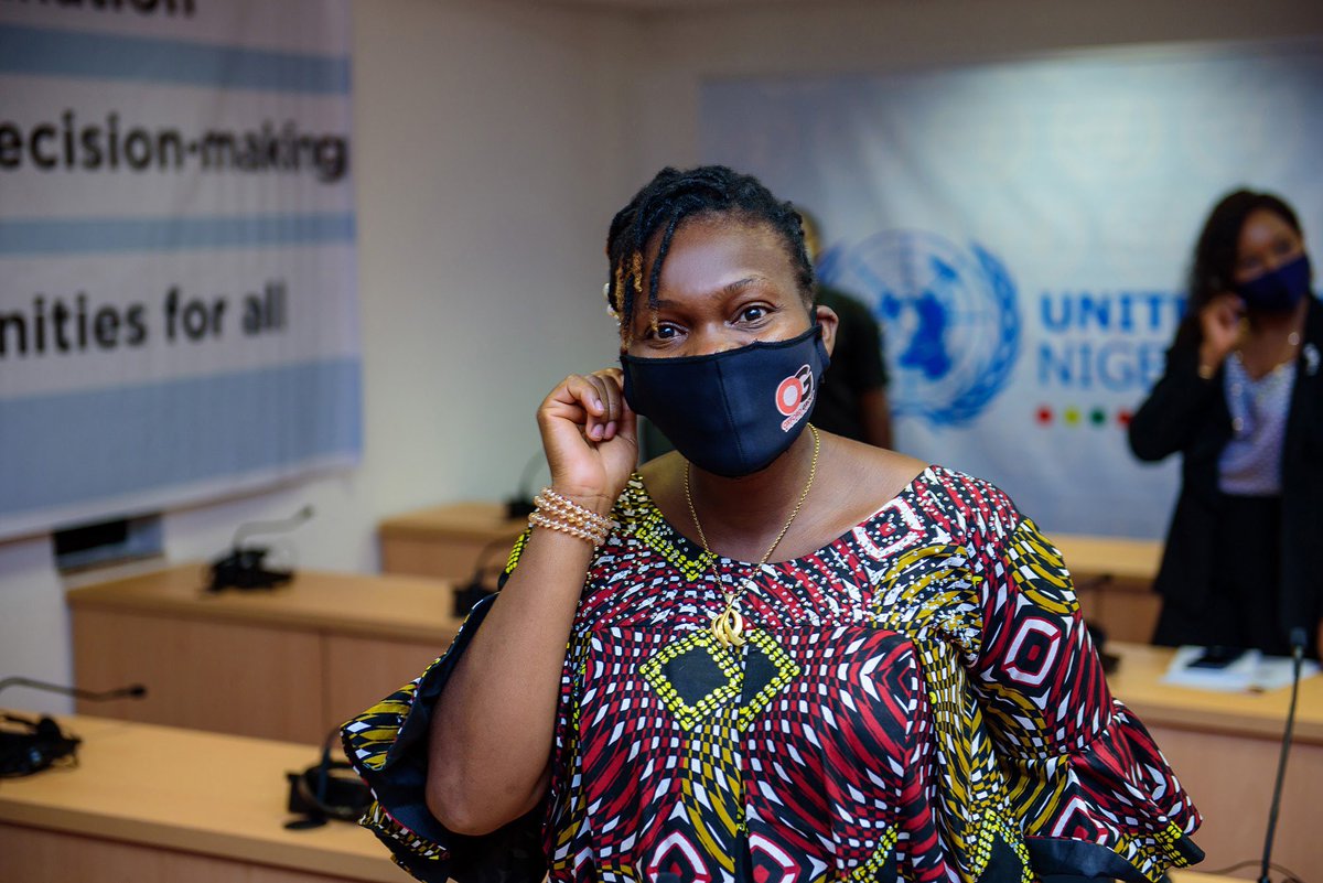 AWLN_Nigeria's tweet photo. Hear us loud and clear, as the #GenerationEquality Campaign by @UN_Women @unwomenNG takes-off in Nigeria 🇳🇬 the unmistakable message is this: #NoWomanNoNaija 
Let’s have more women in leadership. The time to #BuildBackBetter is Now! #ActNow @AminaJMohammed @phumzileunwomen https://t.co/wETmCKI9JN