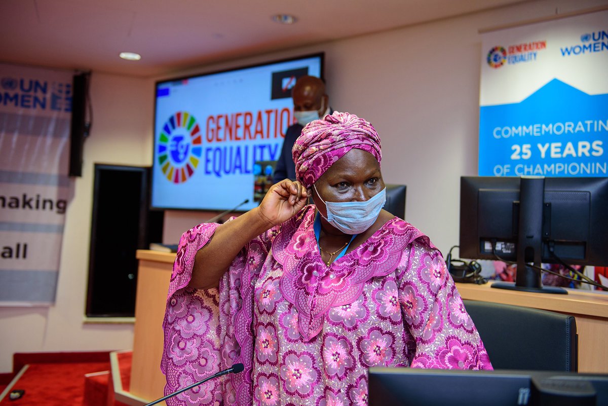 AWLN_Nigeria's tweet photo. Hear us loud and clear, as the #GenerationEquality Campaign by @UN_Women @unwomenNG takes-off in Nigeria 🇳🇬 the unmistakable message is this: #NoWomanNoNaija 
Let’s have more women in leadership. The time to #BuildBackBetter is Now! #ActNow @AminaJMohammed @phumzileunwomen https://t.co/wETmCKI9JN