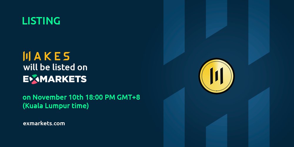 ex_markets's tweet photo. We are glad to inform you that #CoinMakes #MKS tokens allocated for the first round of sale have been all sold out. 
We are listing the coin on #ExMarkets and #CoinMargin today at 18:00, GMT +8.

🔗 https://t.co/z4RLhldKfM
#trading #crypto #ExMarkets https://t.co/2MHPdZfRlg